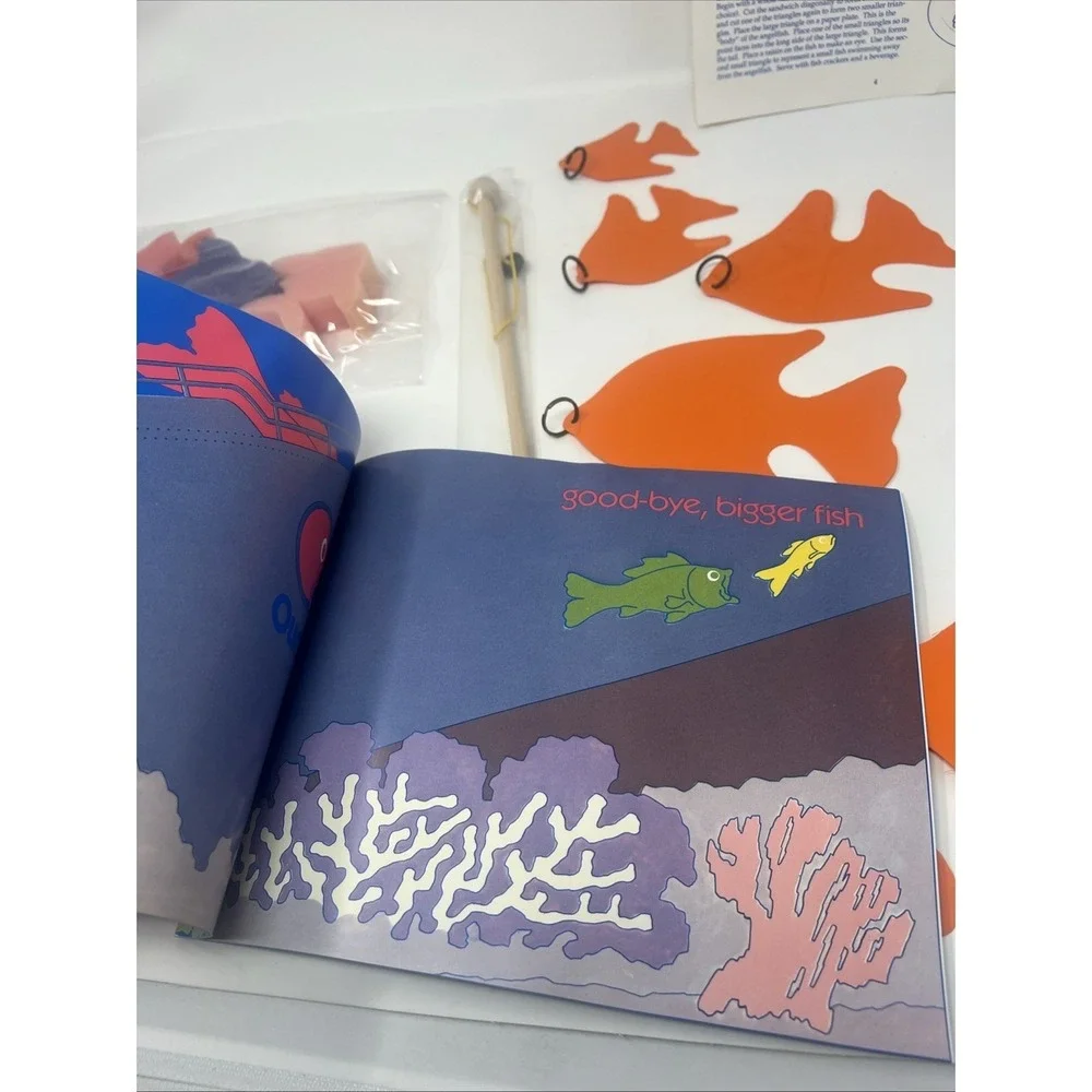 Vintage 93 Lakeshore Learning Blue Sea Fishing Language Kit Complete NEW LC5046